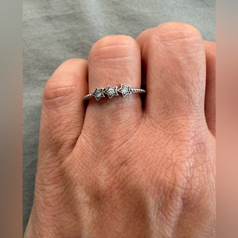 Pandora. Celestial Stars Ring. Sterling silver